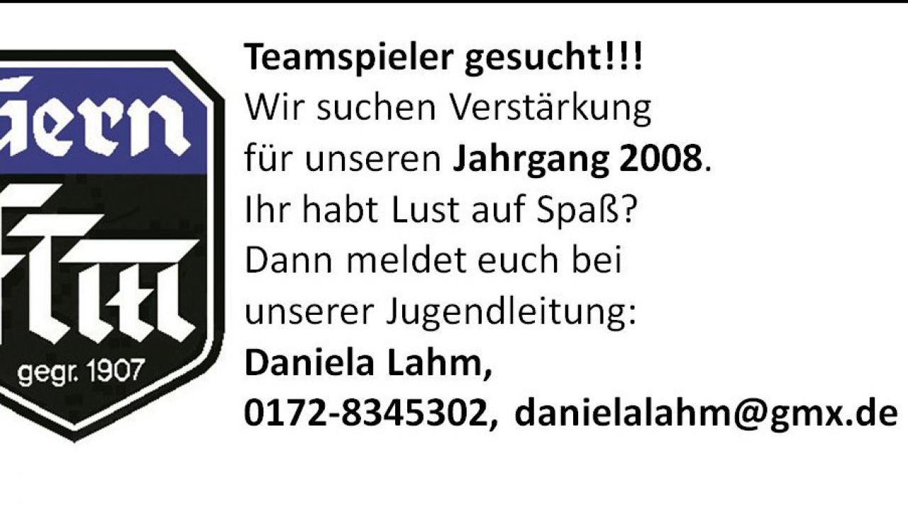 Teamspieler gesucht!