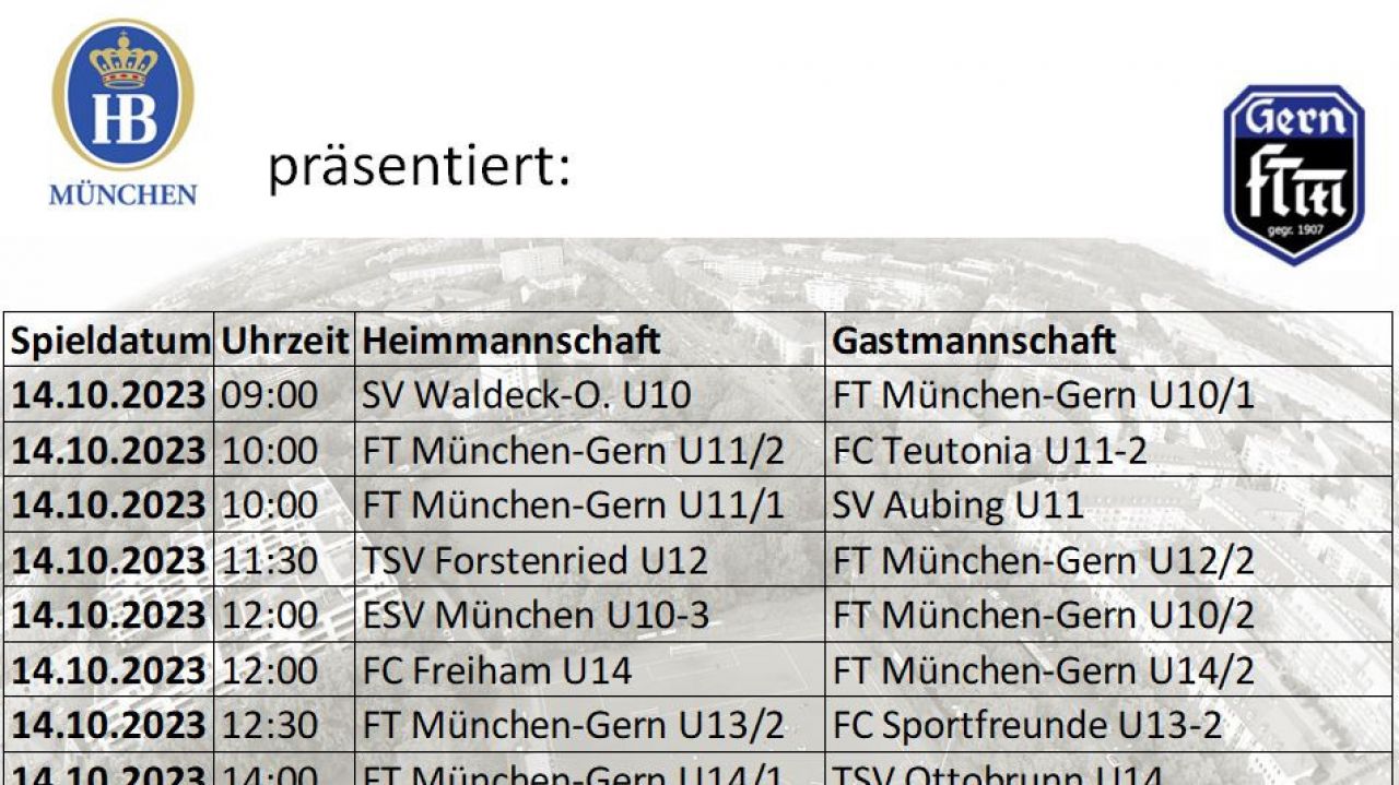 Der erste richtige Herbstspieltag kommt!