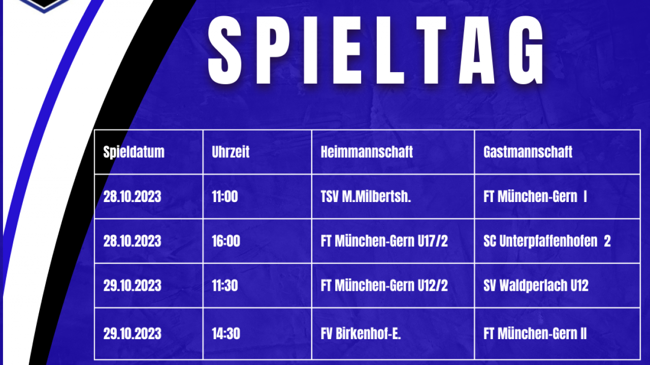 Minispielplan am Ferienwochenende