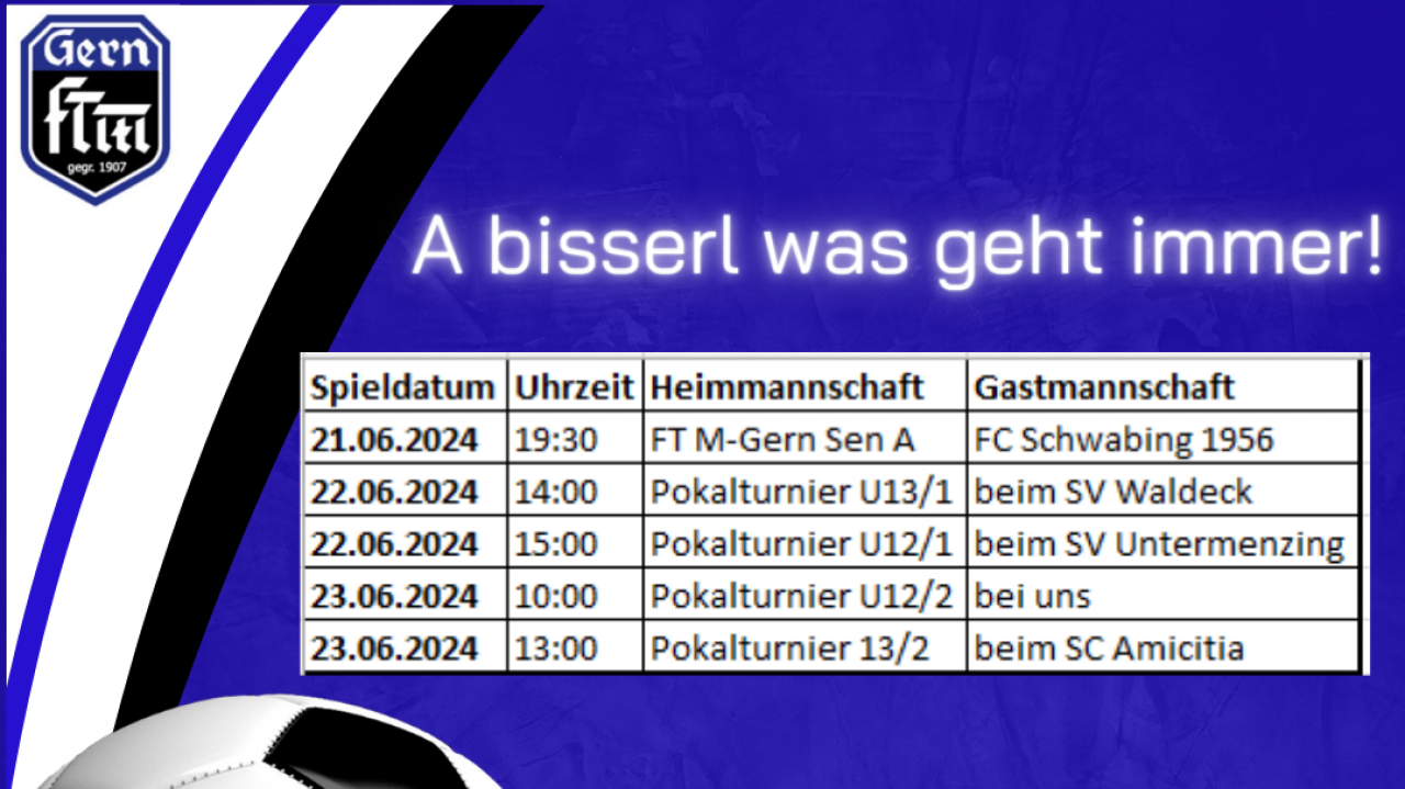 Wochenendspiele - immerhin a bisserl was!