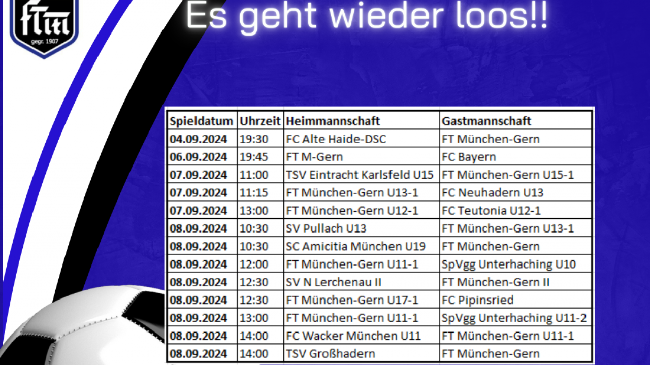 Heute steigt die Erste in den Spielbetrieb ein!