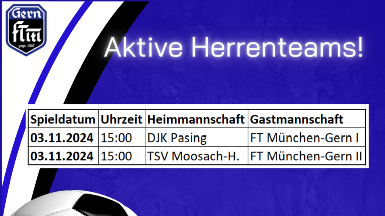 Feiertagswochenende mit aktiven Herrenteams