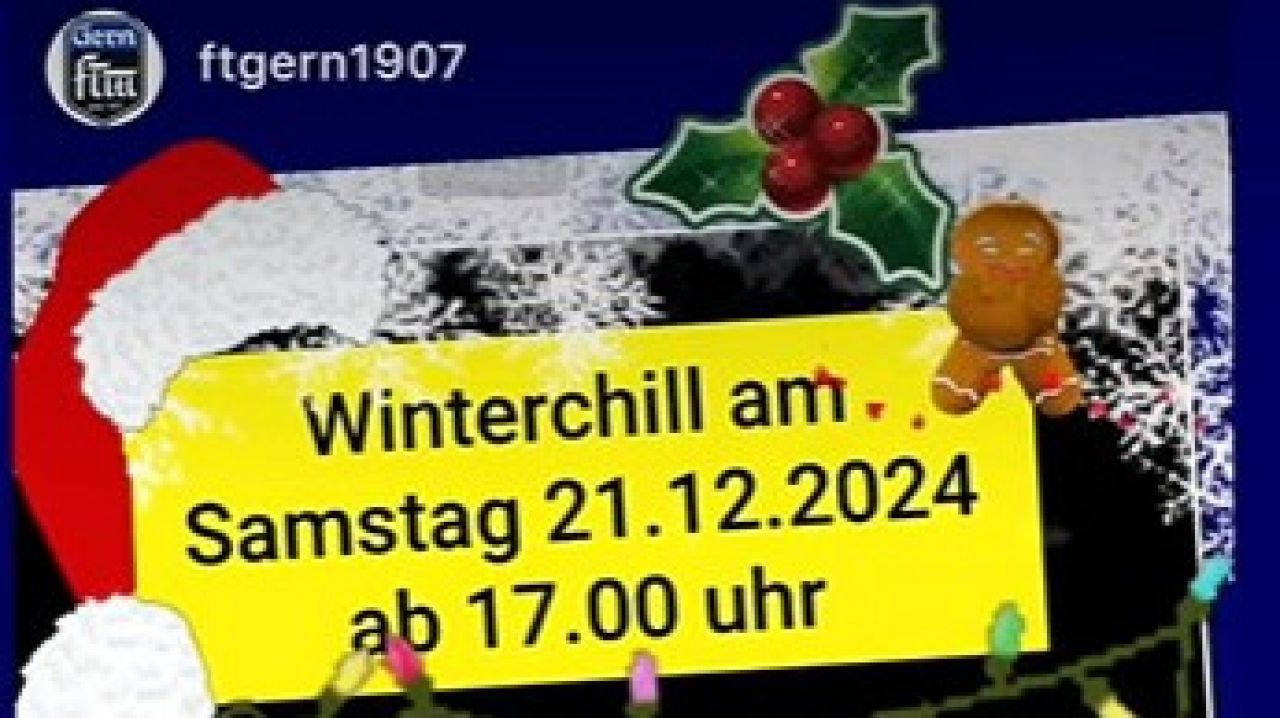 Auf gehts - holt euch entspannte Regeneration beim ersten Gerner Winterchill!