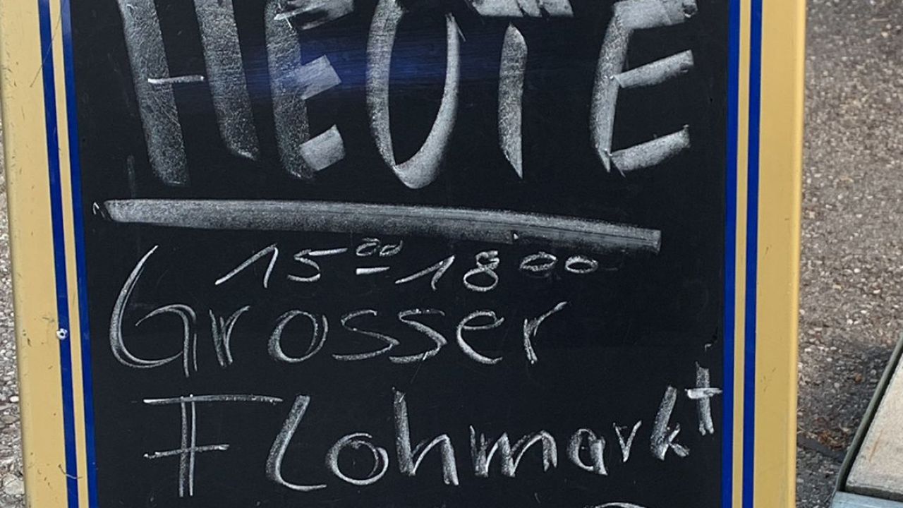 Heute großer Flohmarkt im ASP (Hanebergstraße 14)