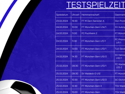 TESTSPIELWOCHENENDE