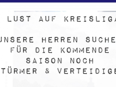 Wir brauchen Verstärkung!! Gerne weitersagen :-)