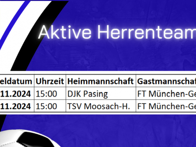 Feiertagswochenende mit aktiven Herrenteams